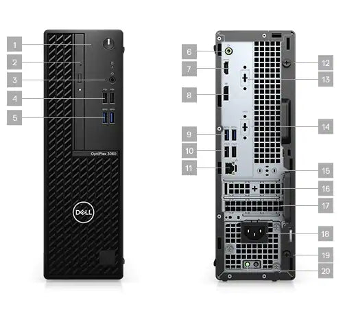 Dell Optiplex 3080 (SFF) i3, 8GB/256GB, Windows 11 - A | Gwarancja: 2 lata