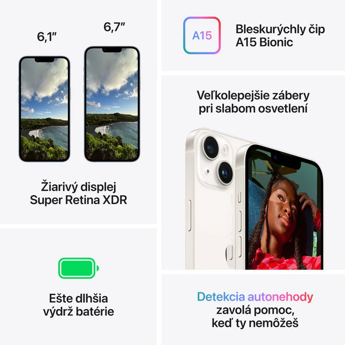 Apple iPhone 14 128 GB czarny - B | Gwarancja: 1 rok